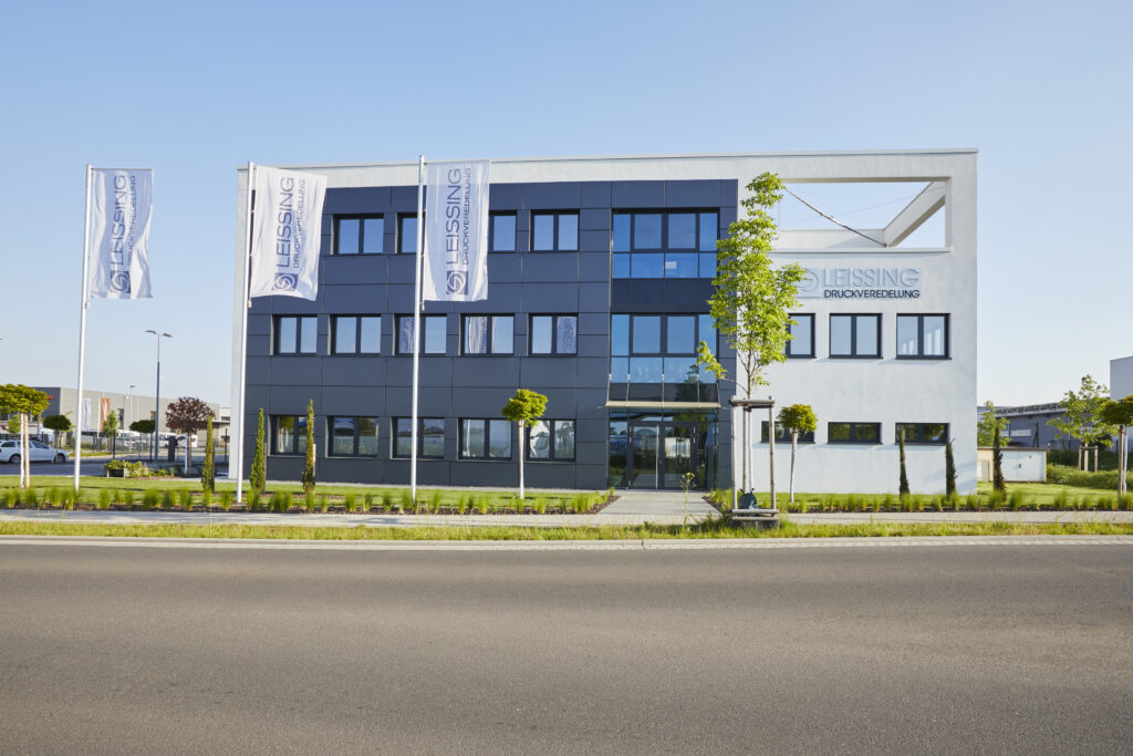 Firmengebäude Leissing Druckveredelung in Landau